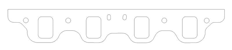 Cometic Ford 500 JC50 Pro Stock V8 .030in MLS Exhaust Manifold Gasket Set - 2.200in Round Port