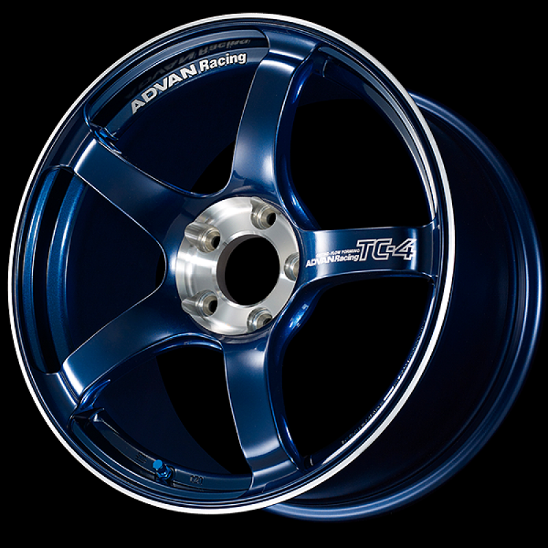 Advan TC-4 SE 16x7.0 / +35 Offset / 5x114.3 / 73mm Bore / Racing Indigo Blue and Diamond Cut