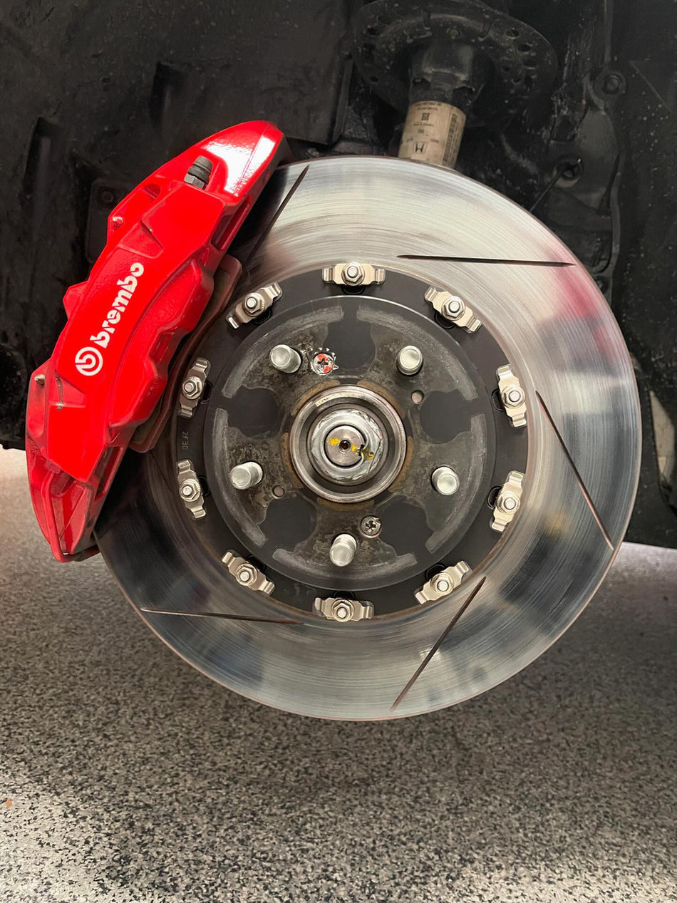 Paragon Replacement Rotor Rings (Front) – OEM 2‑Piece Hats (Pair) | 20+ FK8 / FL5 / DE5