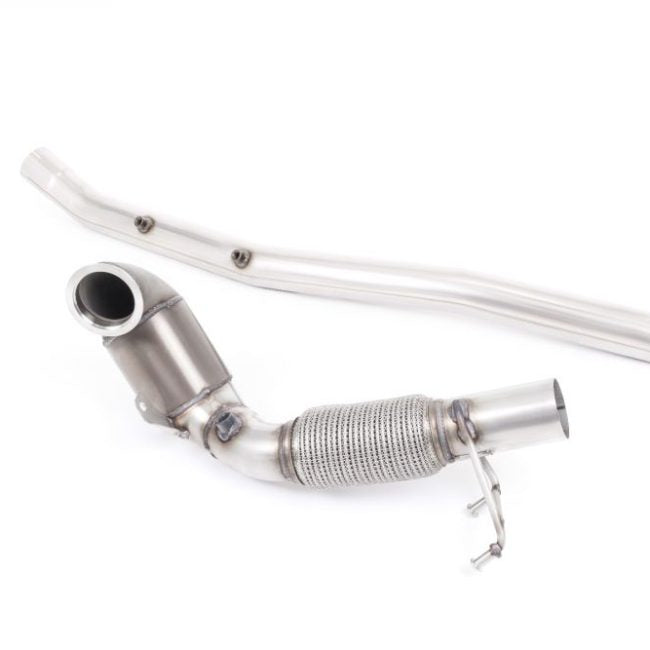 Milltek Large Bore Downpipe with Hi-Flow Sports Race Cat for 8V.2 Audi S3 Quattro / 2016+ SEAT / 2016+ Volkswagen