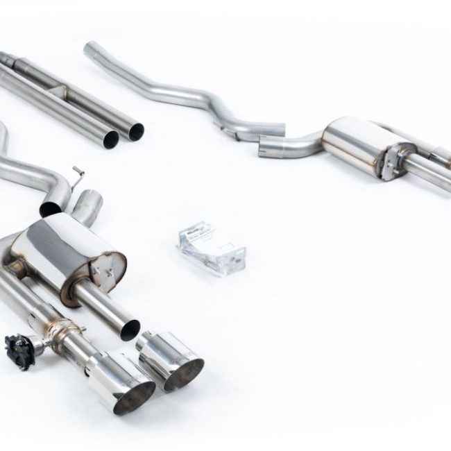 Milltek Valved &amp; Non-Resonated Catback Exhaust System for S550 Ford Mustang Mach 1 and S650 Mustang Dark Horse