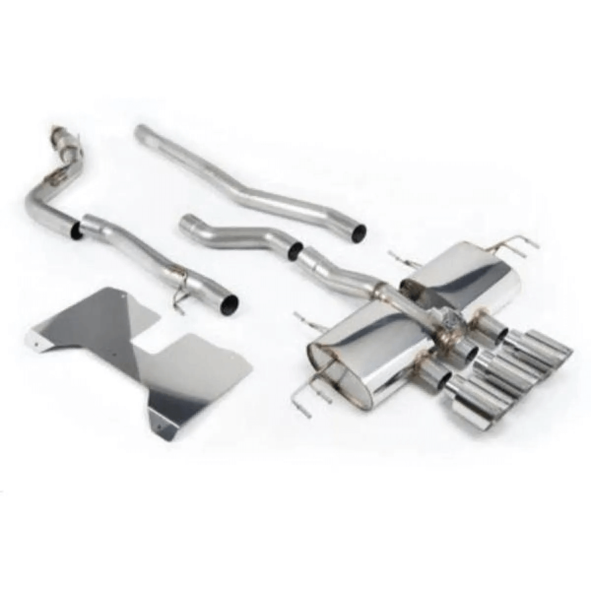 Milltek Non Resonated (Loudest) Non-Valved Catback w/ GT-115 Polished Trims Honda Civic Type-R 2022+.