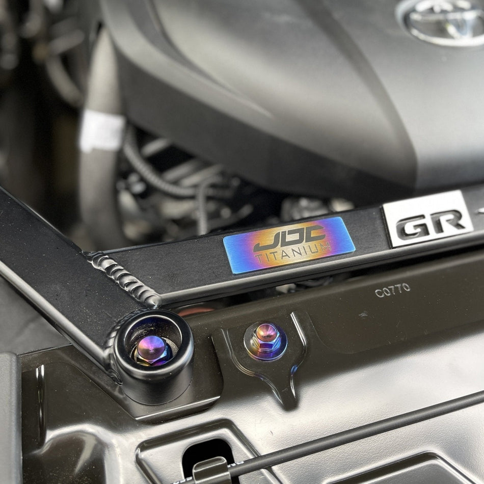 JDC Titanium Engine Bay Dress-Up Hardware Kit | A90 Toyota Supra