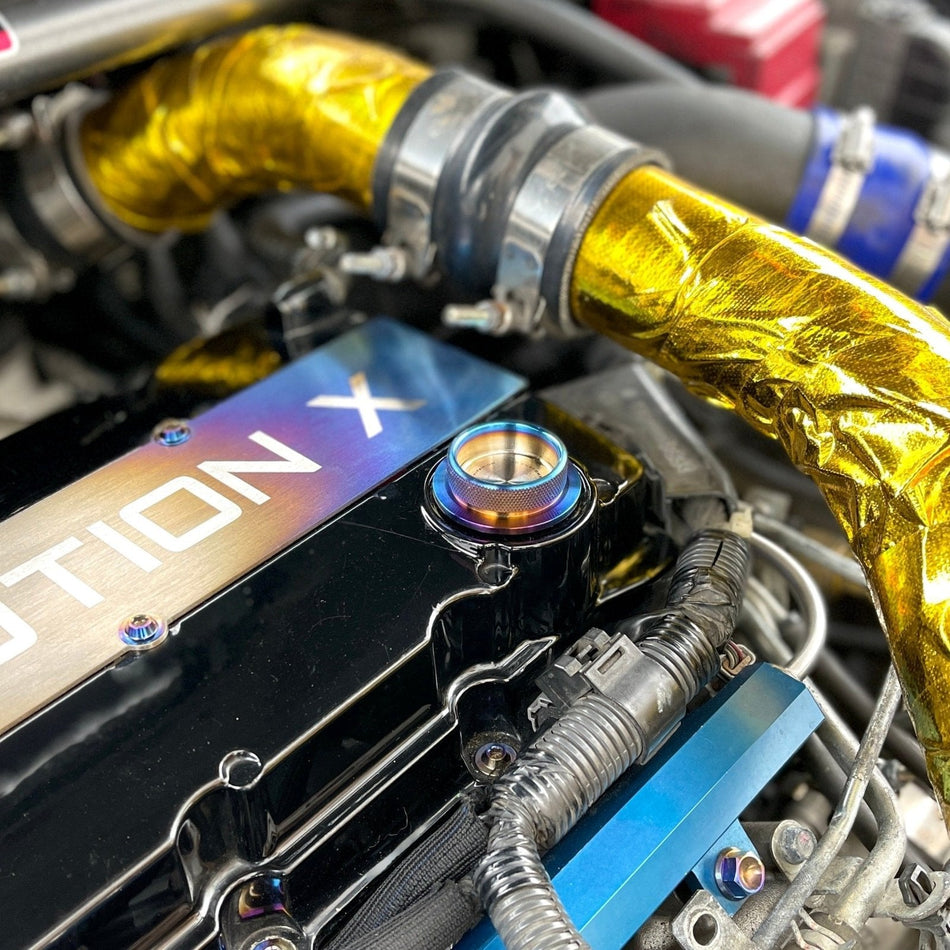 JDC Titanium Oil Cap | Mitsubishi Evo X