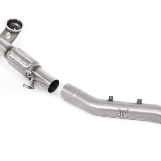 Milltek Large-Bore Downpipe with Race Cat for KL1 SEAT Cupra León &amp; Formentor / 5E Škoda Octavia / MK8 Volkswagen Golf GTI &amp; R (GPF / OPF)