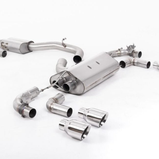 Milltek Valved &amp; Resonated Race Catback Exhaust System for MK7.5 Volkswagen Golf R