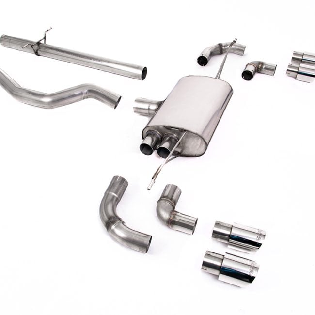Milltek Non-Resonated Catback Exhaust System for L663 Land Rover Defender 110 (P300 / P400e)