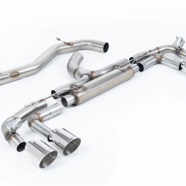 Milltek Valved &amp; Non-Resonated Race Catback Exhaust System for 8Y Audi S3 Quattro (sportback)