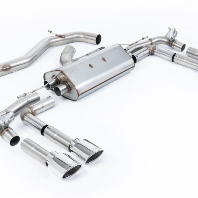Milltek Road+ Valved &amp; Non-Resonated Catback Exhaust System for 8Y Audi S3 Quattro (sedan)