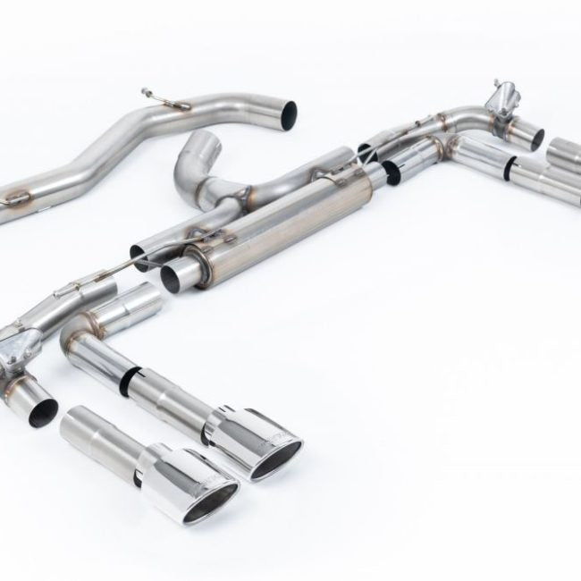 Milltek Valved &amp; Non-Resonated Race Catback Exhaust System for 8Y Audi S3 Quattro (sedan)