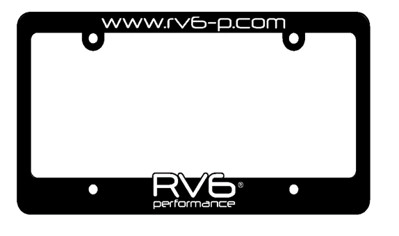 RV6 License Plate Frame