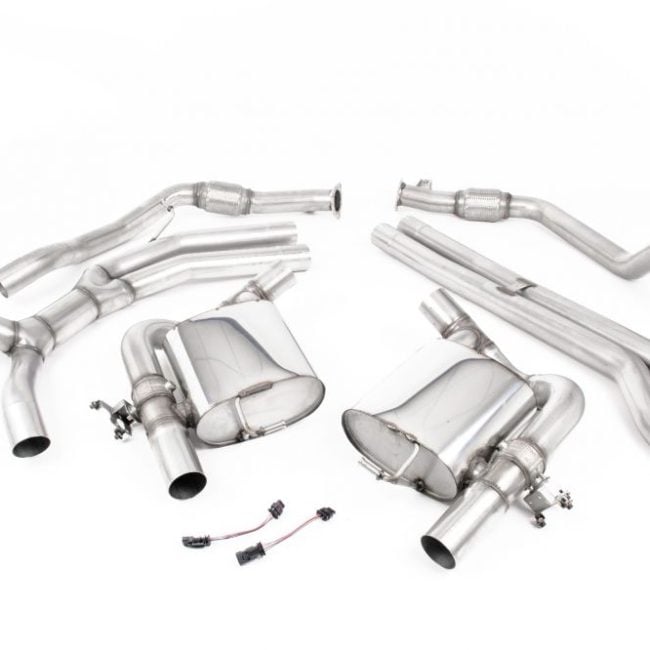 Milltek Valved &amp; Non-Resonated Race Catback Exhaust System for B9 Audi RS4 &amp; RS5 Sportback (non-OPF / GPF)