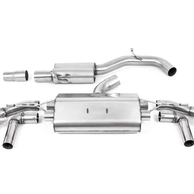 Milltek Valved &amp; Resonated GPF-OPF-Back Exhaust System for MK8 Volkswagen Golf R (GPF / OPF)