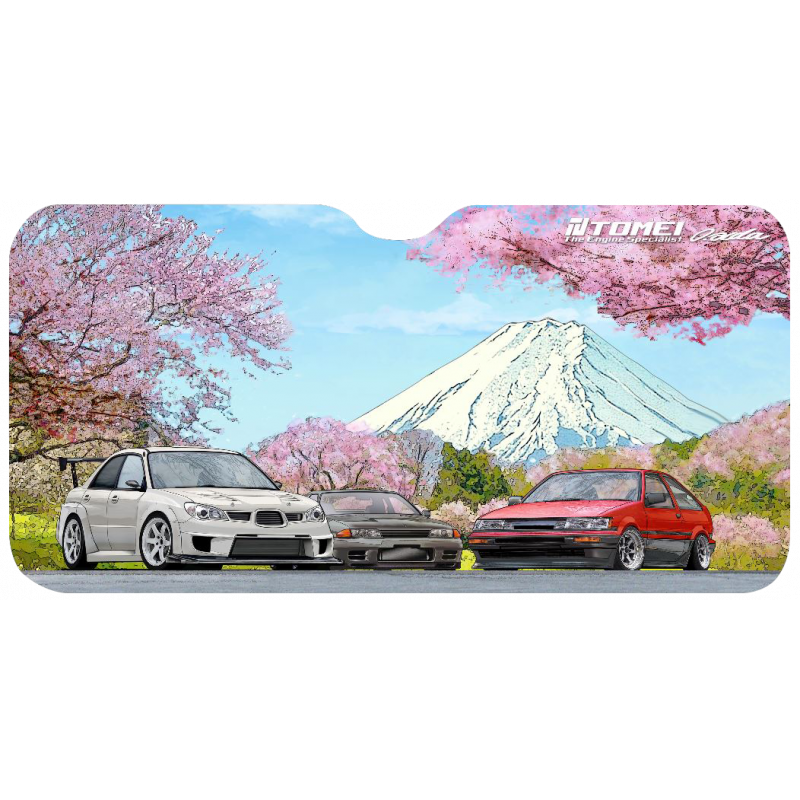 SUN SHADE 59*28 GDB/BNR32/AE86 CHERRY BLOSSOM Mt.FUJI