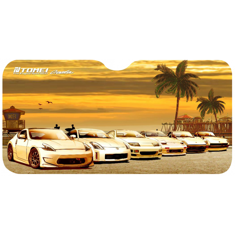 SUN SHADE 59*28 Z CAR SUNSET HUNTINGTON BEACH