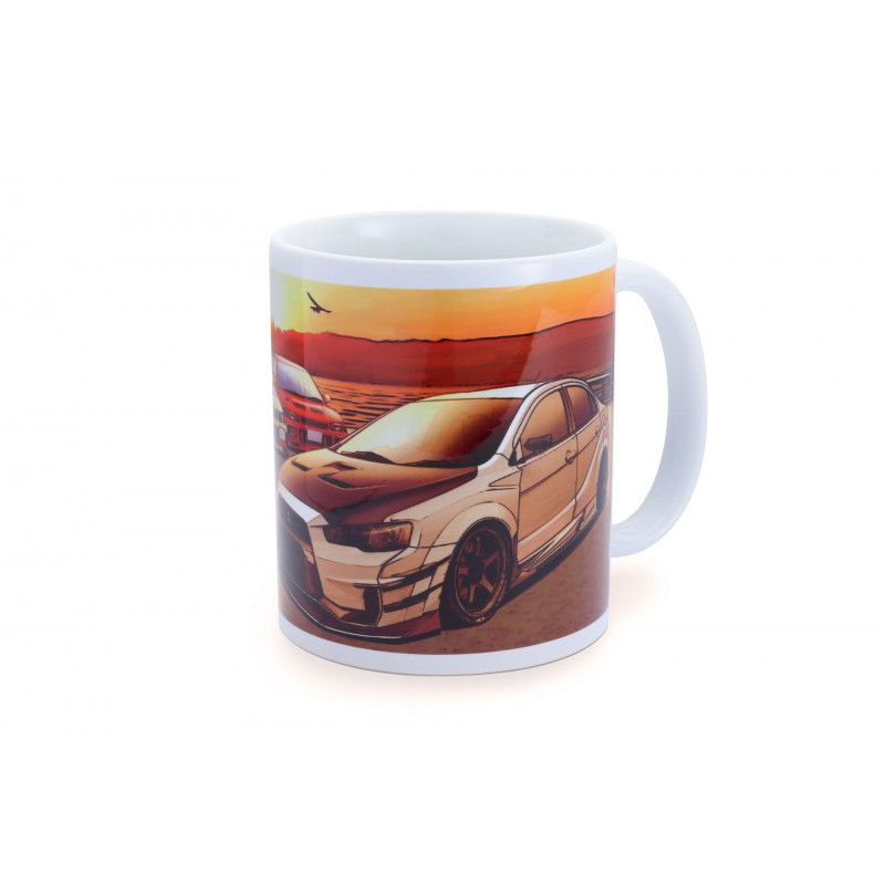 MUG WHITE EVO SUNSET LAKE KAWAGUCHI