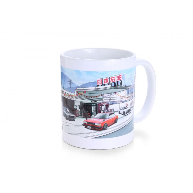 MUG WHITE B120/910/C210 GAS STATION YAMANASHI